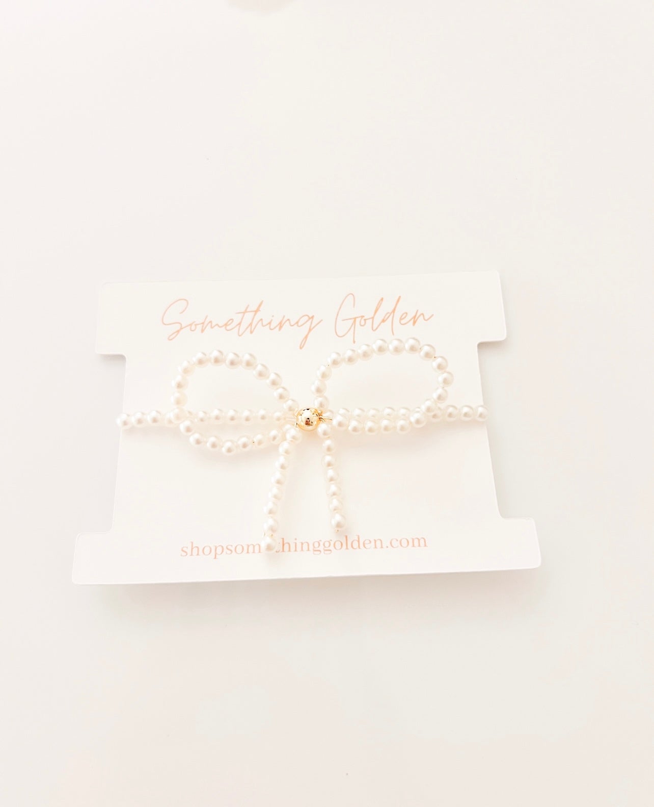 The Pearl Beaded Bow Bracelet