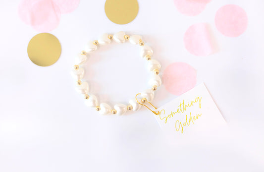 Pearl Heart Bracelet image 0