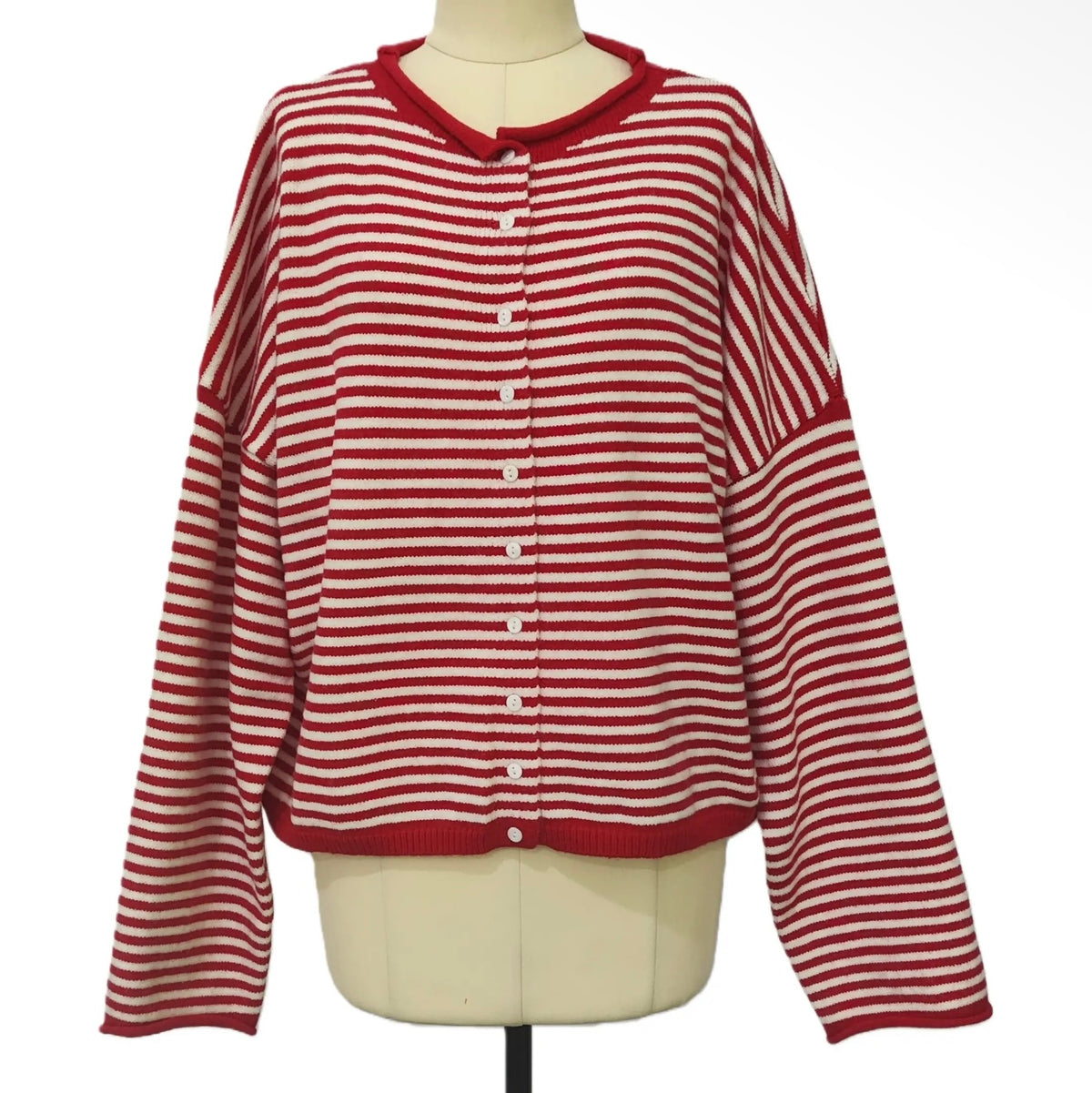 Holiday Rolled Cardigan