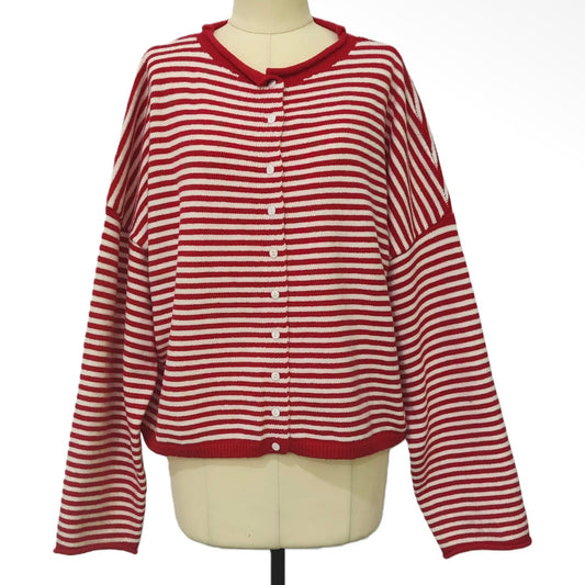 Holiday Rolled Cardigan
