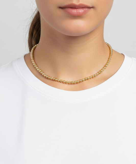 5mm Gold-Filled Stretch Necklace
