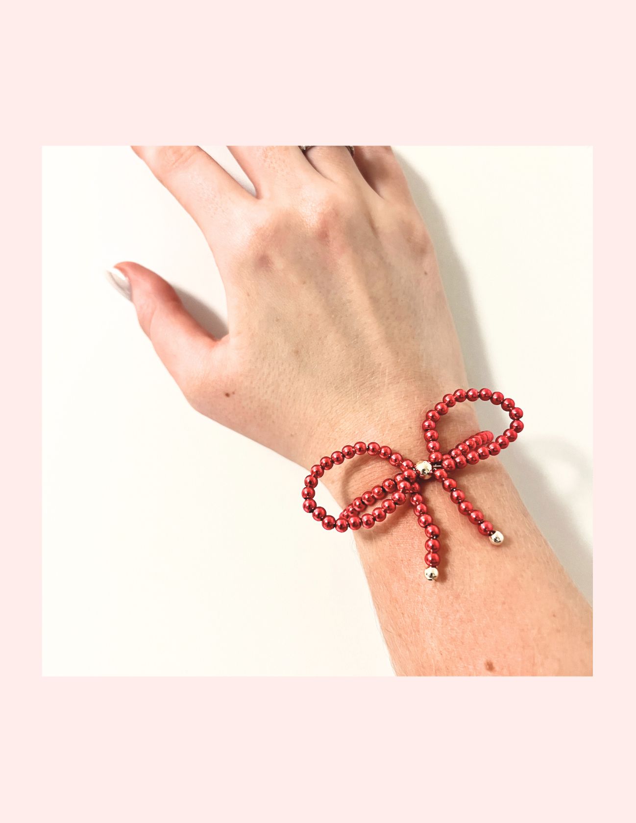 The Christmas Beads & Bows Bracelet