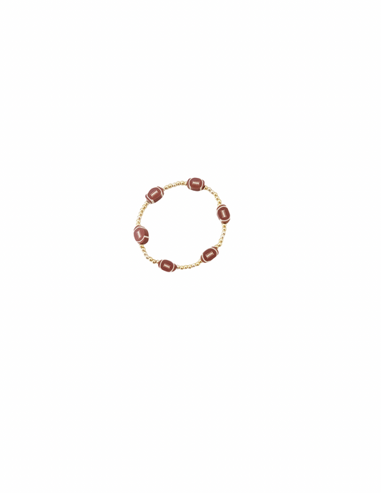 Football Beaded Bracelet