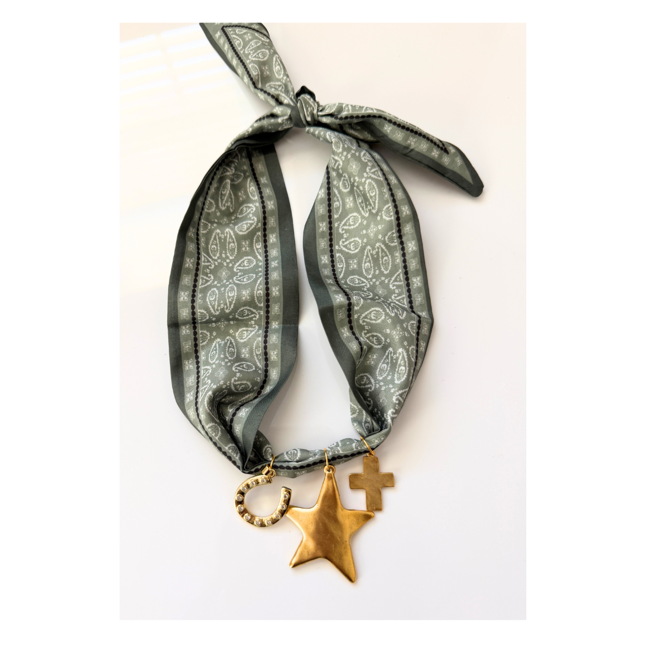 The Rodeo Charm Scarf Necklace