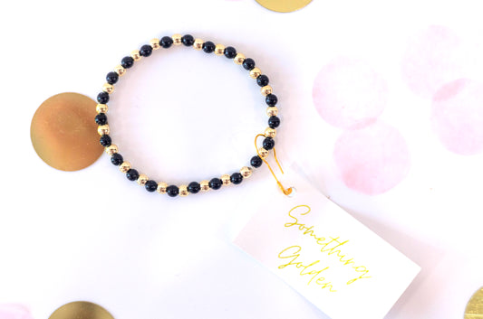 Black Dotted Bracelet image 0